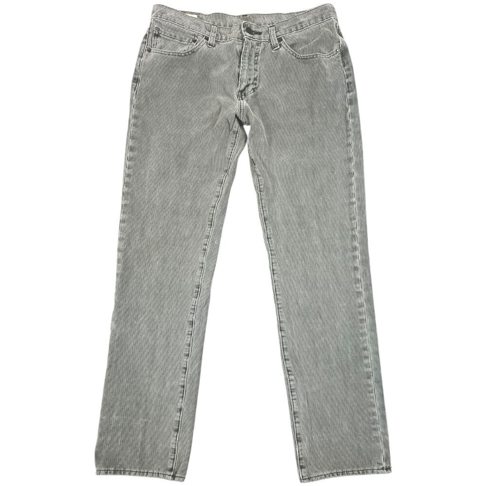 Levi's 511 Premium Slim Fit Medium Gray Corduroy Pants Stretch - 31x29